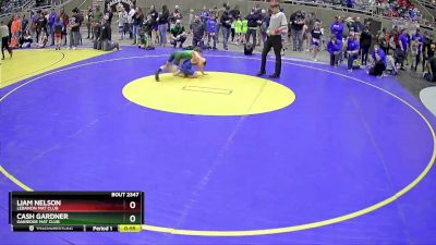 67 lbs Cons. Round 4 - Liam Nelson, Lebanon Mat Club vs Cash Gardner, Oakridge Mat Club