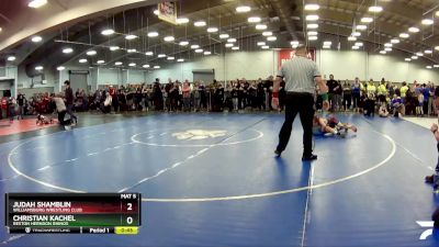 85 lbs Quarterfinal - Judah Shamblin, Williamsburg Wrestling Club vs Christian Kachel, Reston Herndon Rhinos