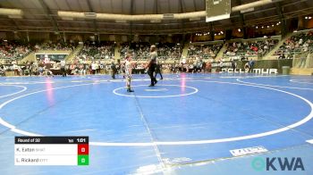 61 lbs Round Of 32 - Kaden Eaton, Skiatook Youth Wrestling vs Lawson Rickard, Standfast