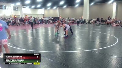 132 lbs Round 1 (10 Team) - Jordin Franklin, Indiana Smackdown Black vs Reilly Berlongieri, Bad Bay Wrestling Club