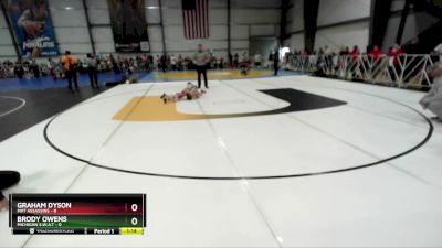 56 lbs Rd# 8- 12:30pm Saturday Final Pool - Brody Owens, Michigan S.W.A.T vs Graham Dyson, Mat Assassins