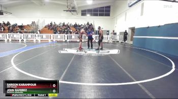 215 lbs Cons. Round 3 - John Ramirez, Pacifica (Oxnard) vs Sargon Karampour, Simi Valley