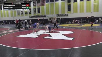 157 lbs Semifinal - Cody Hamilton, Clarion-Unattached vs Gavin Hawk, Princeton Unattached