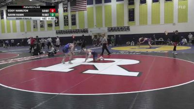157 lbs Semifinal - Cody Hamilton, Clarion-Unattached vs Gavin Hawk, Princeton Unattached