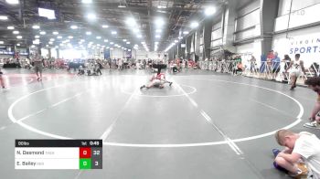 90 lbs Rr Rnd 3 - Noah Desmond, The Hunt Wrestling Club Black vs Eli Bailey, Indiana Outlaws Red