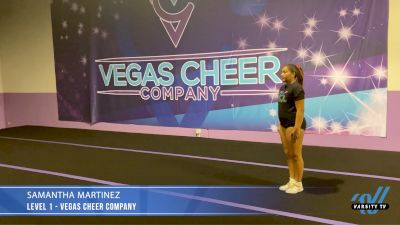 Level 1 Varsity TV Level Legacy Champion: Samantha Martinez - Vegas Cheer Company