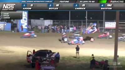 Grant and Kofoid Flip | USAC Midgets at Sweet Springs Motorsports Complex Night #1