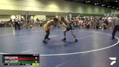 160 lbs Round 3 (6 Team) - Aden Eliason, Alpha Wrestling vs Zach Huckaby, Perry Meridian Blue