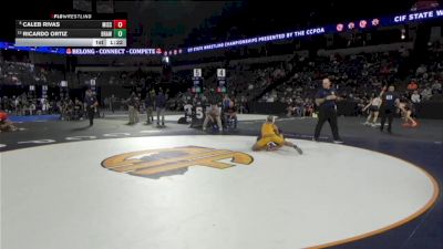 120 lbs Round Of 16 - Caleb Rivas, Mission Oaks (CS) vs Ricardo Ortiz, Brawley (SD)