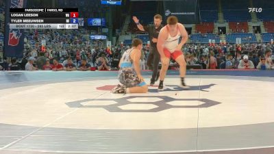 285 lbs Cons. Sub-rd Of 32 - Logan Leeson, WA vs Tyler Meeuwsen, MI