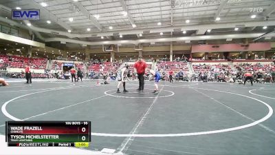 95 lbs Cons. Round 3 - Tyson Michelstetter, Team Lightning vs Wade Frazell, Chanute