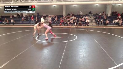 115-126 lbs Champ. Round 1 - Khloe Wiseman, Elevate Wrestling Academy vs Alayna Gomez, Grand Island Senior High Girls