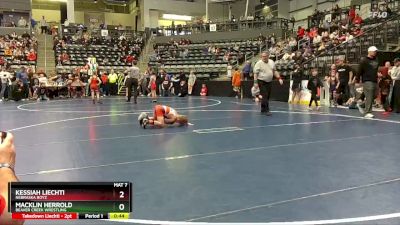 60 lbs Semifinal - Macklin Herrold, Beaver Creek Wrestling vs Kessiah Liechti, Nebraska Boyz