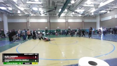 157 lbs Champ. Round 3 - Mariano R Garcia-Barajas, Upland vs Alek Carrera, Long Beach Poly