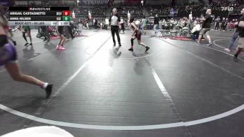 90 lbs Quarterfinal - Abigail Castagnetto, Belvidere Braves vs Anna Nilsen, Old Bridge