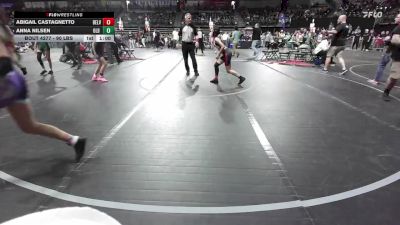 90 lbs Quarterfinal - Abigail Castagnetto, Belvidere Braves vs Anna Nilsen, Old Bridge