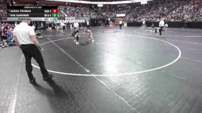 Girls 107 lbs Semifinal - Alexa Thomas, Badger-Girls vs Ava Gardner, Marshfield Girls