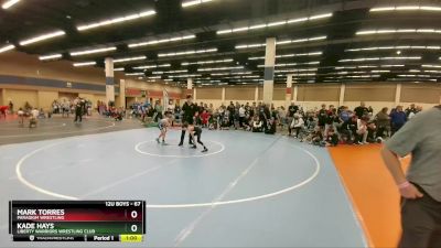 67 lbs Quarterfinal - Kade Hays, Liberty Warriors Wrestling Club vs Mark Torres, Paradigm Wrestling