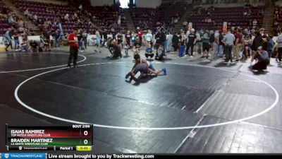 140 lbs Quarterfinal - Isaias Ramirez, Top Notch Wrestling Club vs Braiden Martinez, La Gente Wrestling Club