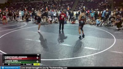 126 lbs Quarterfinal - Carson Sheil, Mile High Wrestling Club vs Christopher Johnson, Bear Cave Wrestling Club