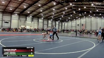 90 lbs Cons. Round 3 - Laney Grimes, Marysville Monarchs vs Raegan Risler, MES Wrestling Club