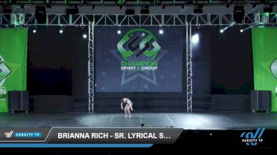 Brianna Rich - Sr. Lyrical Solo [2022 Senior - Solo - Lyrical Day 1] 2022 CSG Schaumburg Dance Grand Nationals