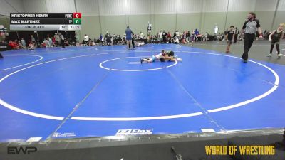 58 lbs 5th Place - Kristopher Henry, Powerhouse Elite 9U vs Max Martinez, Tulsa Elite 9U