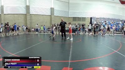 67 lbs Quarterfinal - Isaiah Hosman, IL vs Arlo Pratt, IN