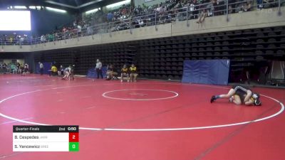 103 lbs Quarterfinal - Bryn Cespedes, Jarrettsville vs Sophia Yancewicz, Greeley