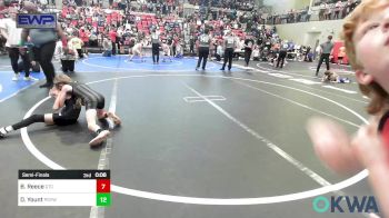 61-64 lbs Semifinal - Caleb Johannesen, Collinsville Cardinal Youth Wrestling vs Koston Baxter, Claremore Wrestling Club