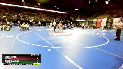 106 Class 2 lbs Champ. Round 1 - Kale Martin, Oak Grove vs Talyn Balsley, California