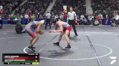 126 lbs Quarterfinal - Raymond Hernandez, Dodge City vs Jayce Spencer, Team Lightning