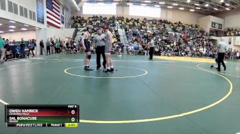 132 lbs Champ. Round 1 - Owen Hamrick, CUYAHOGA FALLS vs Sal Bonacuse, REVERE