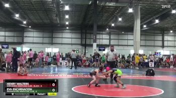 50 lbs Round 3 (4 Team) - Eva Encarnacion, HEADHUNTERS WRESTLING CLUB vs Henry Walters, DARKHORSE WRESTLING CLUB - BLACK