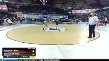 2A 170 lbs Quarterfinal - Ryan Mackiewicz, Shelton vs Breck Hammond, Ellensburg