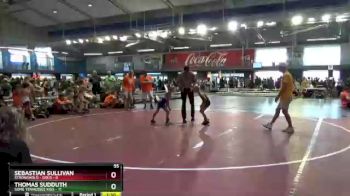 55 lbs Semis & 3rd Wb (16 Team) - Sebastian Sullivan, Stronghold - Gold vs Thomas Sudduth, Some Tennessee Kids