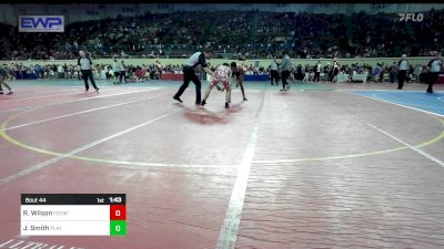 138 lbs Round Of 32 - Rayke Wilson, Fort Gibson Youth Wrestling vs Jaden Smith, Plainview JH