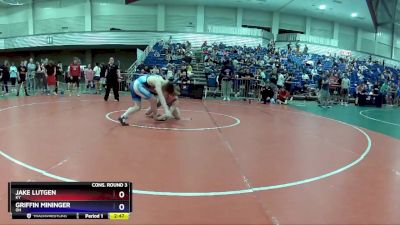 150 lbs Cons. Round 3 - Jake Lutgen, KY vs Griffin Mininger, OH