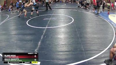 174 lbs Cons. Round 2 - Blake Hicks, Clovis West Wrestling vs Rocco Biasotti, Amateur Wrestling Academy