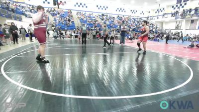 285 lbs Semifinal - Izaiah Shadden, Bristow Elementary Wrestling Club vs Dakota Poteet, Wagoner Takedown Club