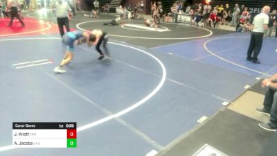 86 lbs Consolation - Jameson Knott, Erie Tigers vs Azure Jacobs, La Gente WC