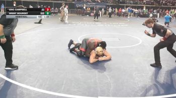 D 3 285 lbs Semifinal - Eric Campbell, John Curtis Christian vs Brent Bourget, Rosepine