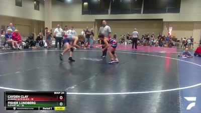 95 lbs Round 6 (8 Team) - Cayden Clay, Alabama Elite Black vs Fisher Lundberg, Elevate WC