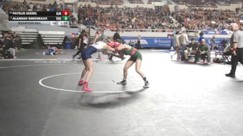 109-D2 Quarterfinal - Payslie Gissel, American Leadership Academy - Gilbert North vs Alannah Simoneaux, Thatcher HS