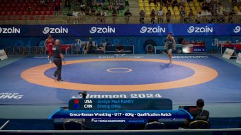 60 kg Qualif. - Jordyn Raney, United States vs Ziming Ding, China