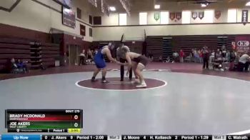 220 lbs Round 2 - Brady McDonald, Independence vs Joe Akers, West Liberty