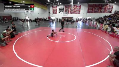63-67 lbs 3rd Place Match - Dempsey Freeman, Fight House Wrestling vs Christian Alejandro Meraz, TOTAL KAOS