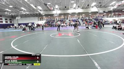 184 lbs 1st Place Match - Jameel Coles, Grand View (Iowa) vs Rylin Burns, Montana State-Northern