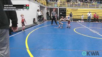 40 lbs Quarterfinal - Baker Ware, Cleveland Takedown vs Nolan Barrows, Blackwell Wrestling Club