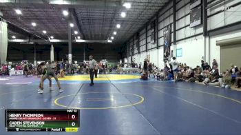 132 lbs Quarterfinals (8 Team) - Henry Thompson, MOORE COUNTY BRAWLERS - SILVER vs Caden Stevenson, HEAVY HITTING HAMMERS